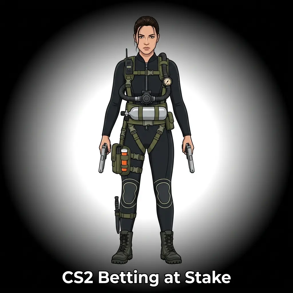 CS2 betting at Stake with markets for match winner, map winner, rounds over/under, and live betting on top tournaments
