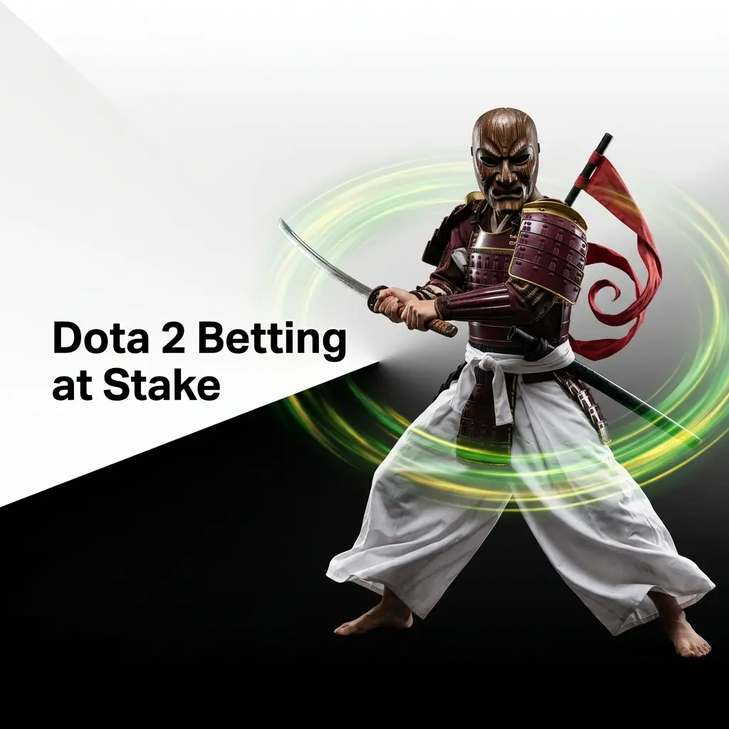 Dota 2 betting at Stake with match winner, live markets, and top tournaments like The International and ESL One