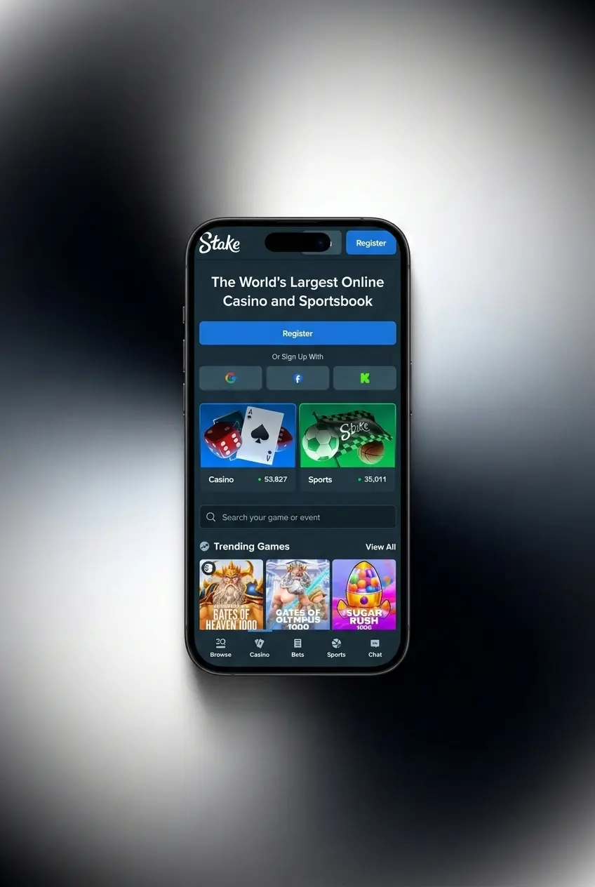 Stake iOS PWA installation steps on iPhone showing Safari Share menu and Add to Home Screen option