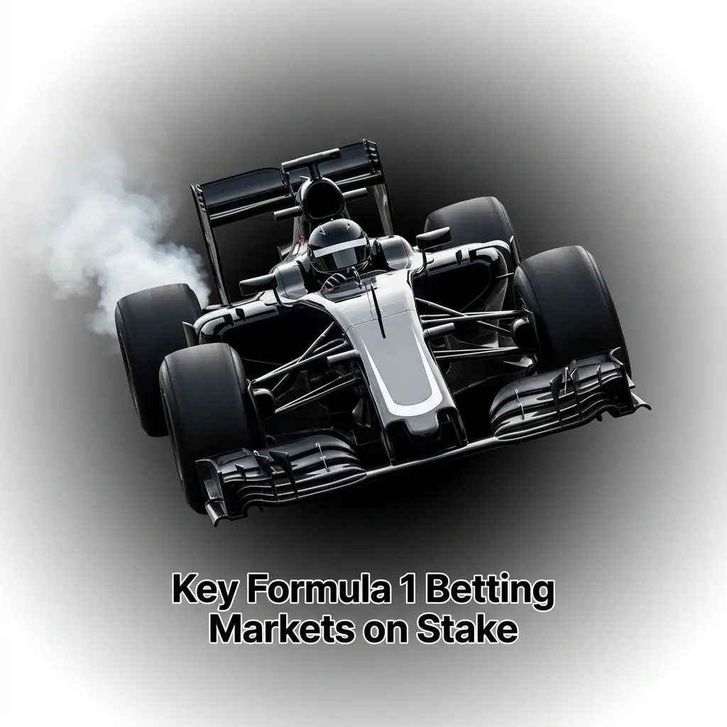 Formula 1 betting markets on Stake including race winner, podium finish, fastest lap, and constructor championship options