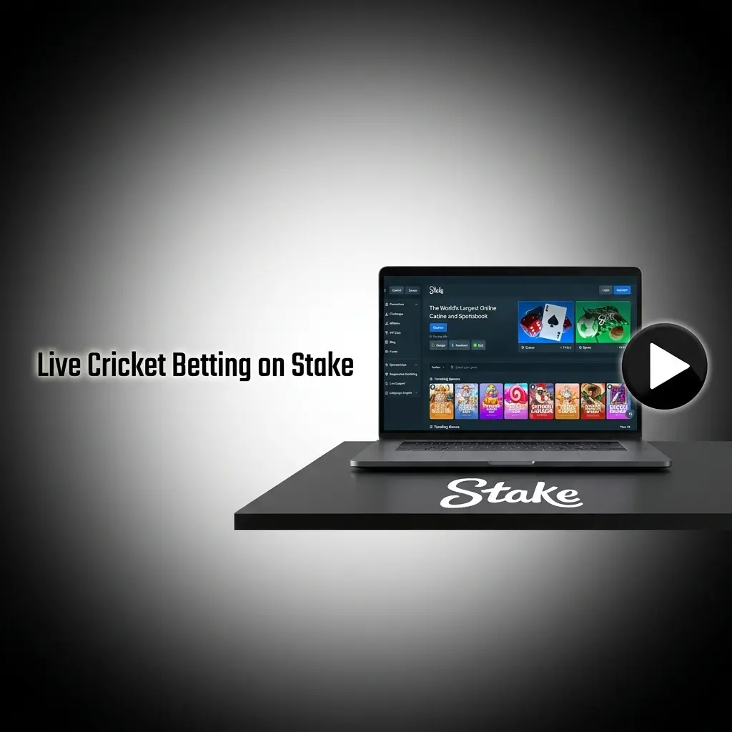 Stake live cricket betting interface showing ball-by-ball odds updates and in-play markets for IPL and ICC tournaments
