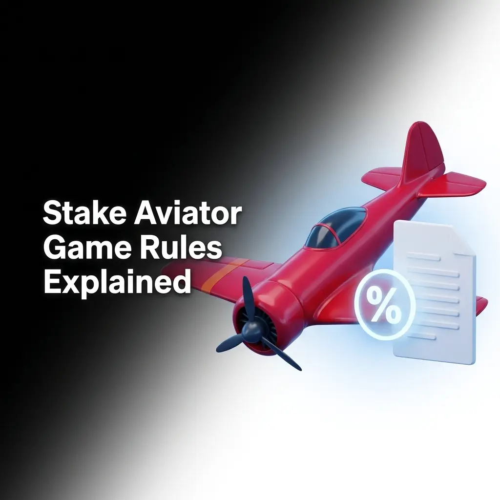 Stake Aviator game rules showing multiplier progression, cash-out mechanics, dual bet option, and Provably Fair verification
