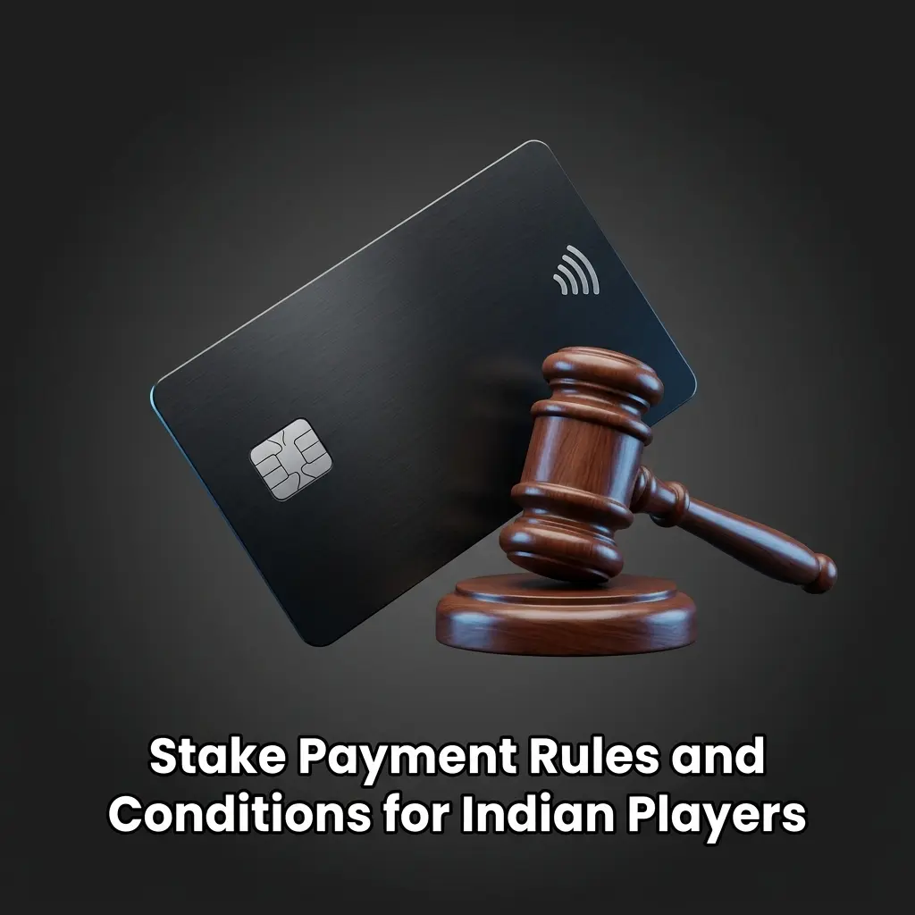 Stake payment rules for Indian players covering crypto-only transactions, KYC, withdrawals, and bonus wagering conditions