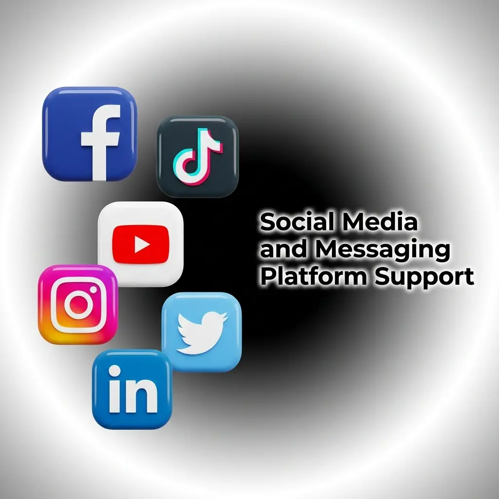 Stake social media and messaging platform support across Telegram, Twitter, Instagram, Facebook, and Discord