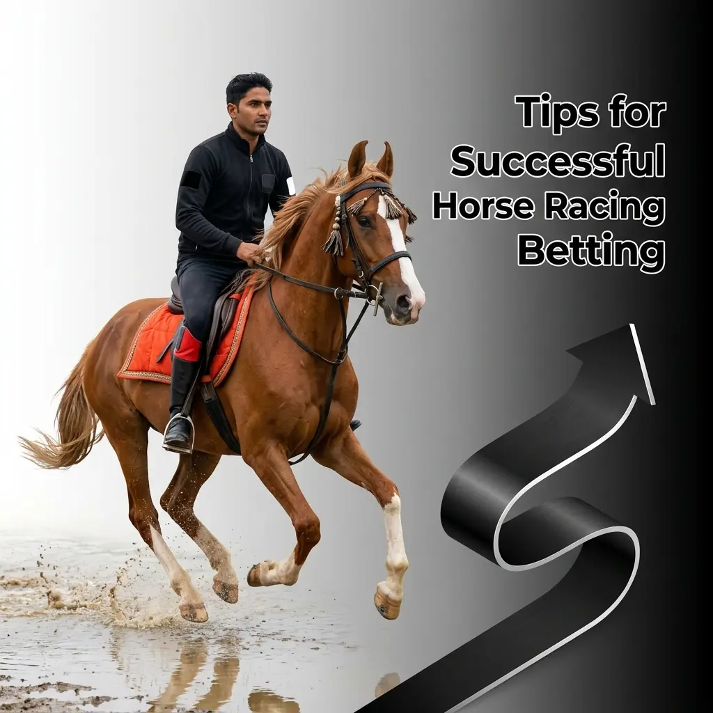 Horse racing betting tips including form analysis, track conditions, jockey stats, bankroll management, and stake tools