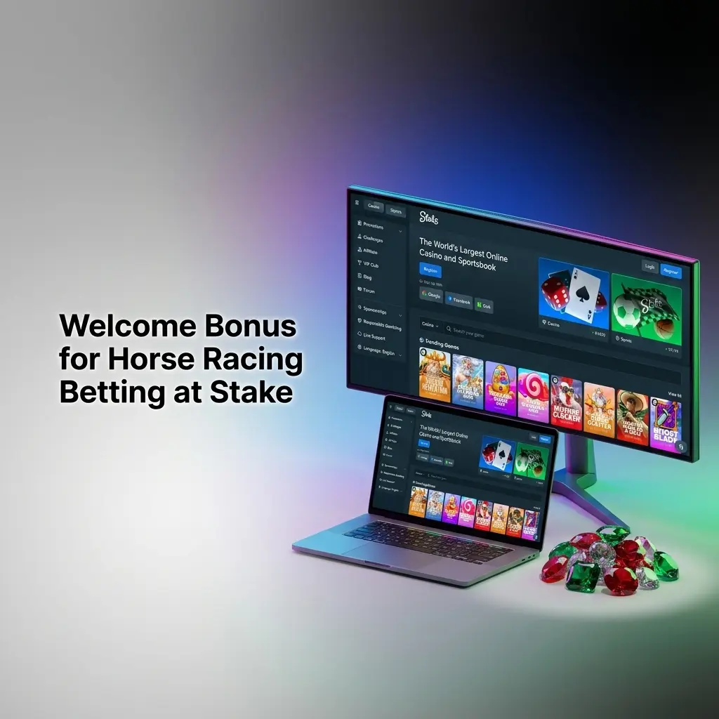 Stake Weekly Raffle offering USD 75,000 prize pool for horse racing bettors earning tickets per wager
